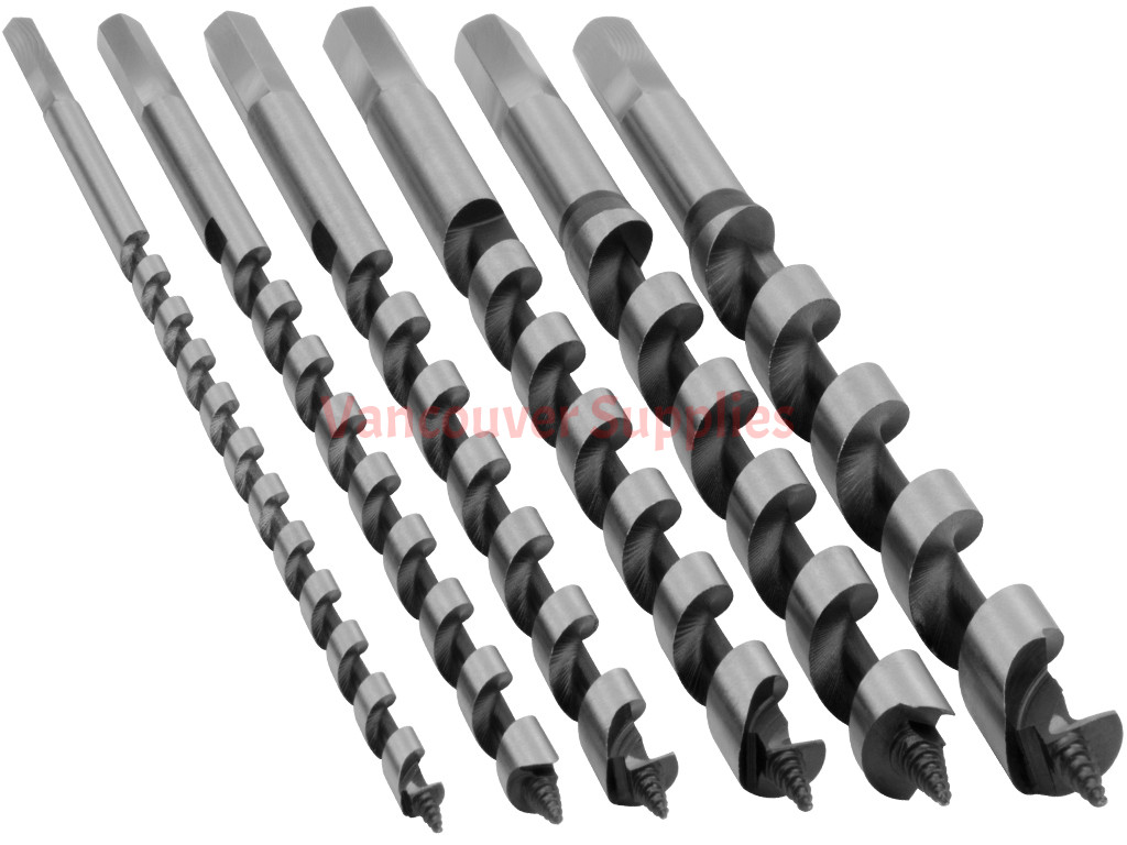 6pcs Extra Long 9inch Auger Wood Studs Joists Drill Bits